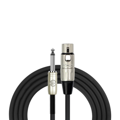 Kirlin KMP482PR Fem XLR to 1/4" Jack Microphone Cable 3Ft [KMP482PR-3]