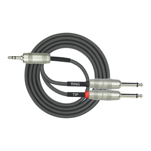 DCM DY362-10FT  3MTR 3.5MM TRS - 2 X 6.5MM MONO SIGNAL Cable