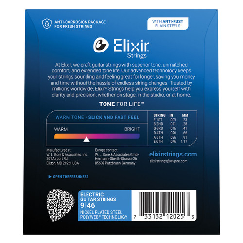 Elixir 12025 Polyweb Electric Custom Light 9-46