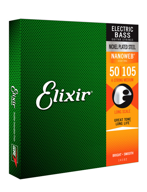 Elixir 14102 Nanoweb Bass  Heavy 50-105