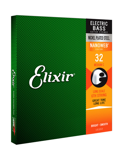 Elixir 15332 Nanoweb Single Bass Medium C .032