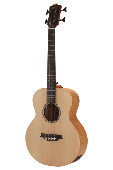BROMO GUITARS BAT8E Mini Jumbo Electric/Acoustic Bass Guitar