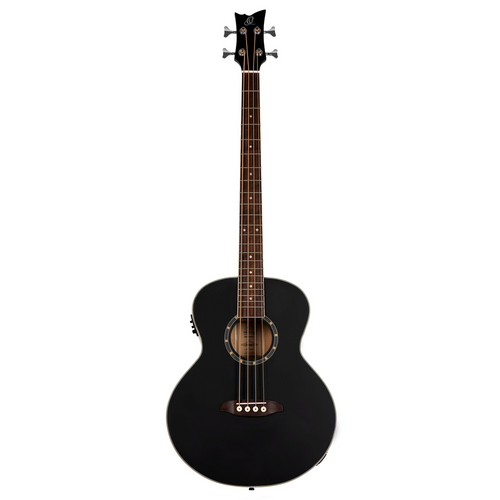 ORTEGA Deep Series 7 Medium Scale Acoustic Bass 4 String - Spruce / Mahogany Satin Black