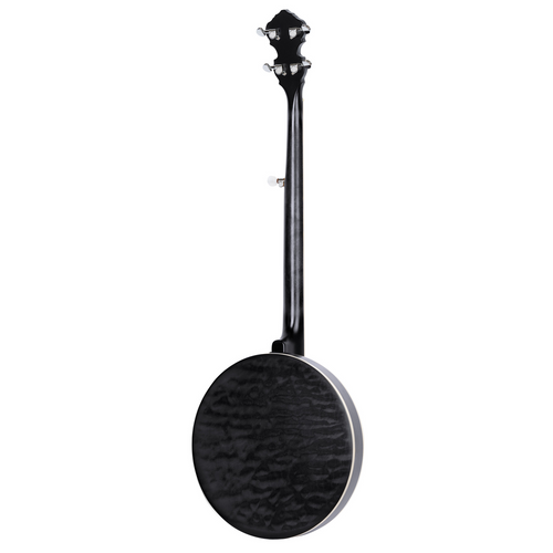 ORTEGA Falcon Series Banjo 5 String Lefty - Maple Charcoal + Bag