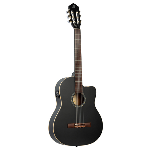 ORTEGA Family Series 4/4 Classical Slim Neck Guitar 6 String - Spruce / Mahogany Satin Black + Gig Bag