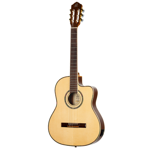 ORTEGA Family Series Pro 4/4 Classical Guitar 6 String - Solid Spruce / Mahogany Natural + Bag
