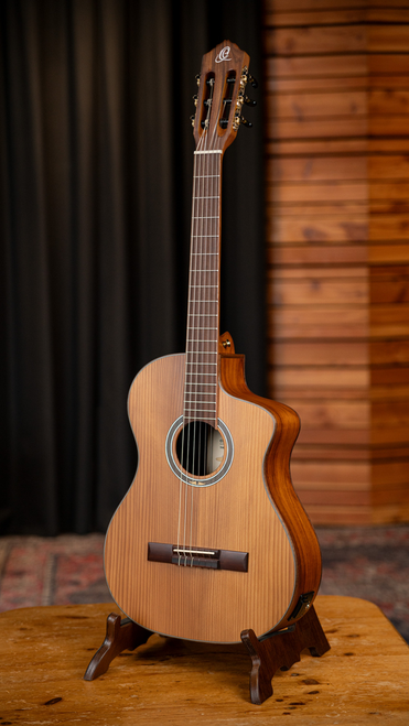 ORTEGA Thermo Series 4/4 Nylon String Guitar 6-String - Satin Dark Brown + Gigbag