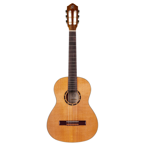 ORTEGA Family Series 3/4 Classical Guitar 6 String - Cedar / Mahogany Gloss Natural + Gigbag