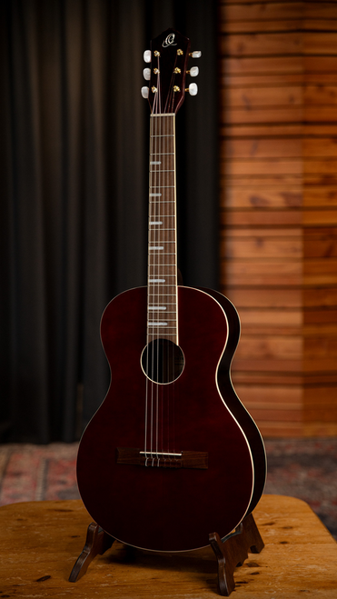 ORTEGA Ranger Series 4/4 Nylon String Guitar 6-String - Stained Red + Gig Bag