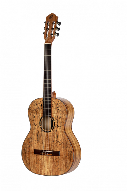 ORTEGA The Private Room 4/4 Nylon String Guitar 6-String - Spalted Maple Natural + Gig Bag