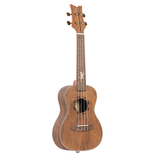 ORTEGA Lizard Series Concert Ukulele 4 String Lefty - Paldao Natural + Bag