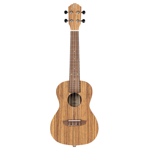 ORTEGA Timber Series Concert Preamp Ukulele 4 String Lefty - Zebrawood Natural + Bag
