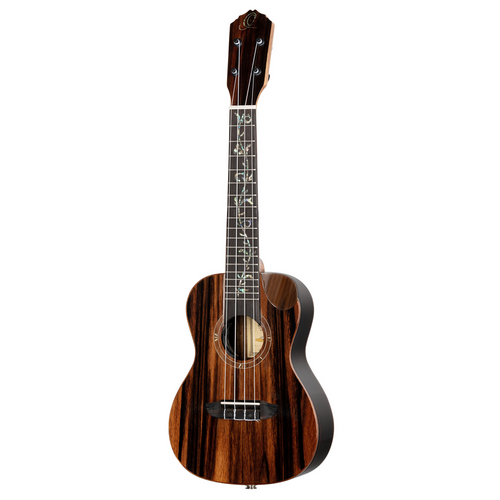 ORTEGA Elite Series Concert Ukulele 4 String - Solid Ebony Natural + Bag