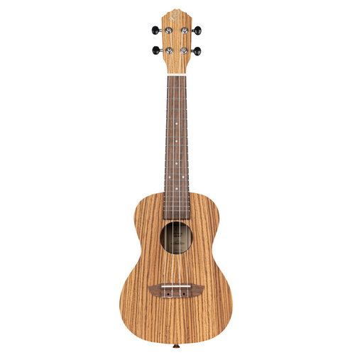 ORTEGA Timber Series Concert Ukulele 4 String Lefty - Zebrawood Natural + Bag