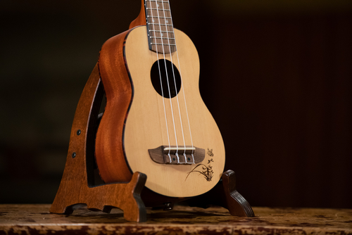 ORTEGA Bonfire Series Soprano Ukulele 4 String - Spruce/Sapele Natural