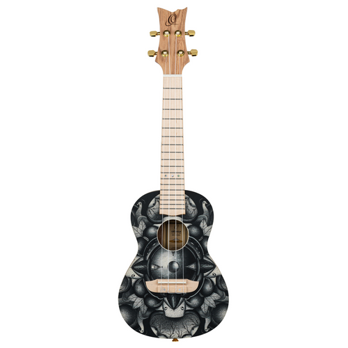 ORTEGA Art Series Concert Ukulele 4 String - Spruce / Catalpa Birds