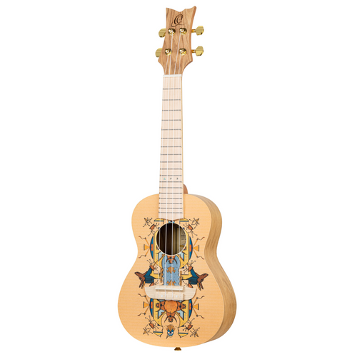 ORTEGA Art Series Concert Ukulele 4 String - Spruce / Catalpa Egypt