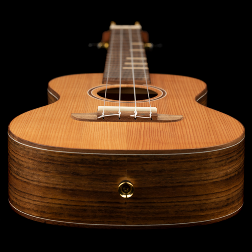 ORTEGA Timber Series Concert Ukulele 4 String Lefty - Solid Cedar / Walnut Natural + Bag