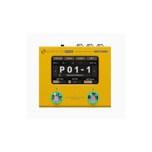 Hotone Ampero Mini Guitar FX Pedal (Mustard)
