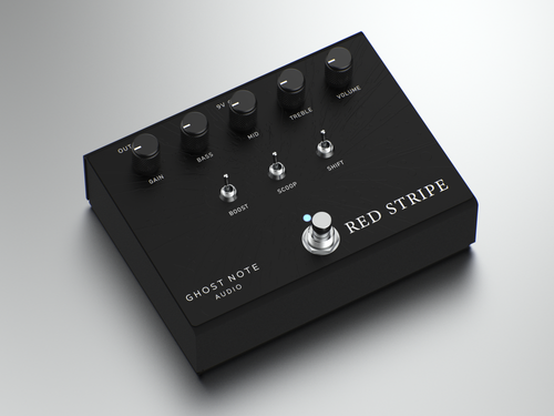 Gost Note Audio - Red Stripe - Preamp Pedal (Black)