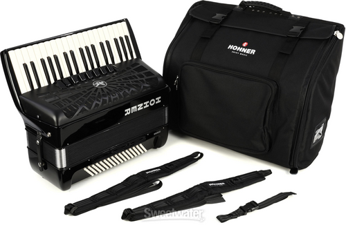 Hohner BRAVO III 96, SILENTKEY, BLACK