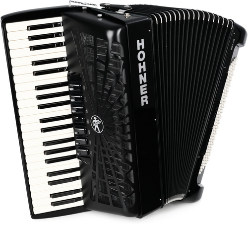 Hohner BRAVO III 120,SILENTKEY, BLACK