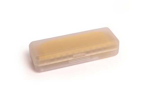 Hohner Translucent Harp C yellow hardcase