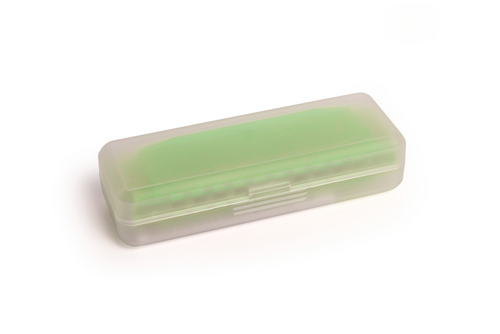 Hohner Translucent Harp C green hardcase