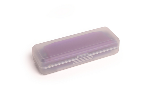 Hohner Translucent Harp C purple hardcase