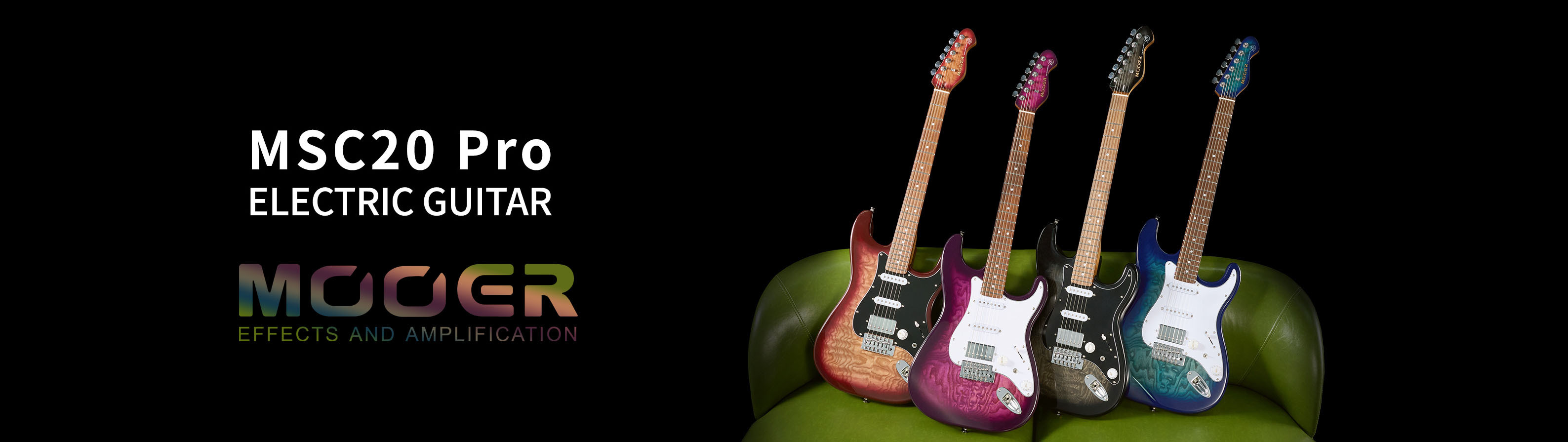 Mooer MSC20 PRO Electric Guitar Muzic Man Gold Coast