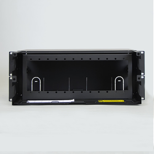 Fiber Optic Empty Rack Mount Enclosure 12 Adapter Panel Space Back Fiber Optic Empty Rack Mount Enclosure 12 Adapter Panel Space Back