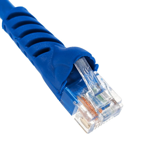 CAT5e Ethernet Patch Cord with 24 AWG UTP and Snagless Boot