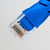 CAT6 Ethernet Patch Cord with 24 AWG UTP and Snagless Boot - Closeup Contacts View