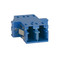 LC to LC Fiber Optic SC Mount with Duplex Adapter in Blue with Ceramic Sleeve