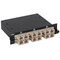 SC to MPO Fiber Optic LGX Cassette with Beige Multimode Adapters and 12 OM2 Fibers