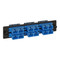 SC to SC Fiber Optic LGX Adapter Panel with Blue Singlemode Adapters for 12 Fibers