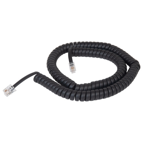 Coiled Telephone Handset Cord with RJ22 4P4C Plugs for Use with PBX Phone  Systems, VoIP Telephones