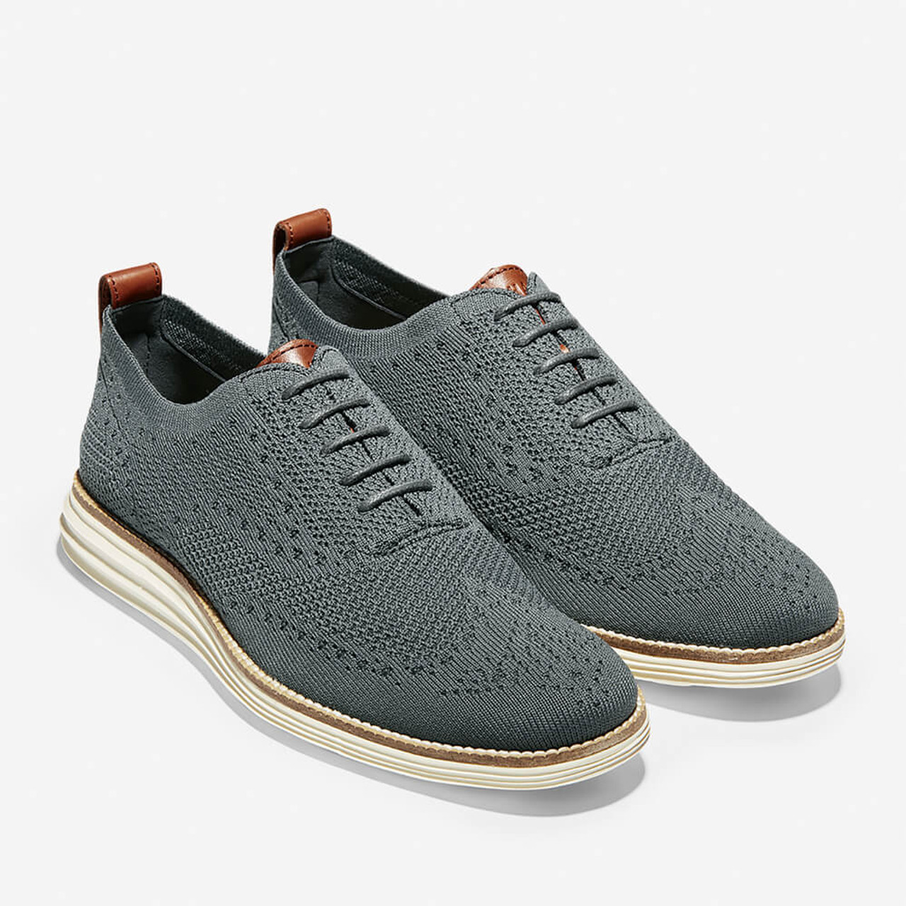 Men's Cole Haan Original Grand Wingtip Oxford in Magnet Stitchlite