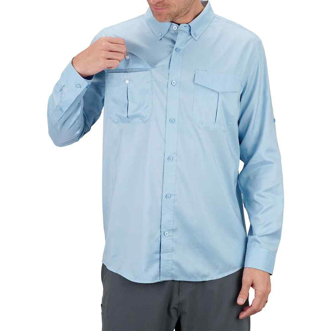 AFTCO Mens Big Guy Rangle Vented Fishing Shirt