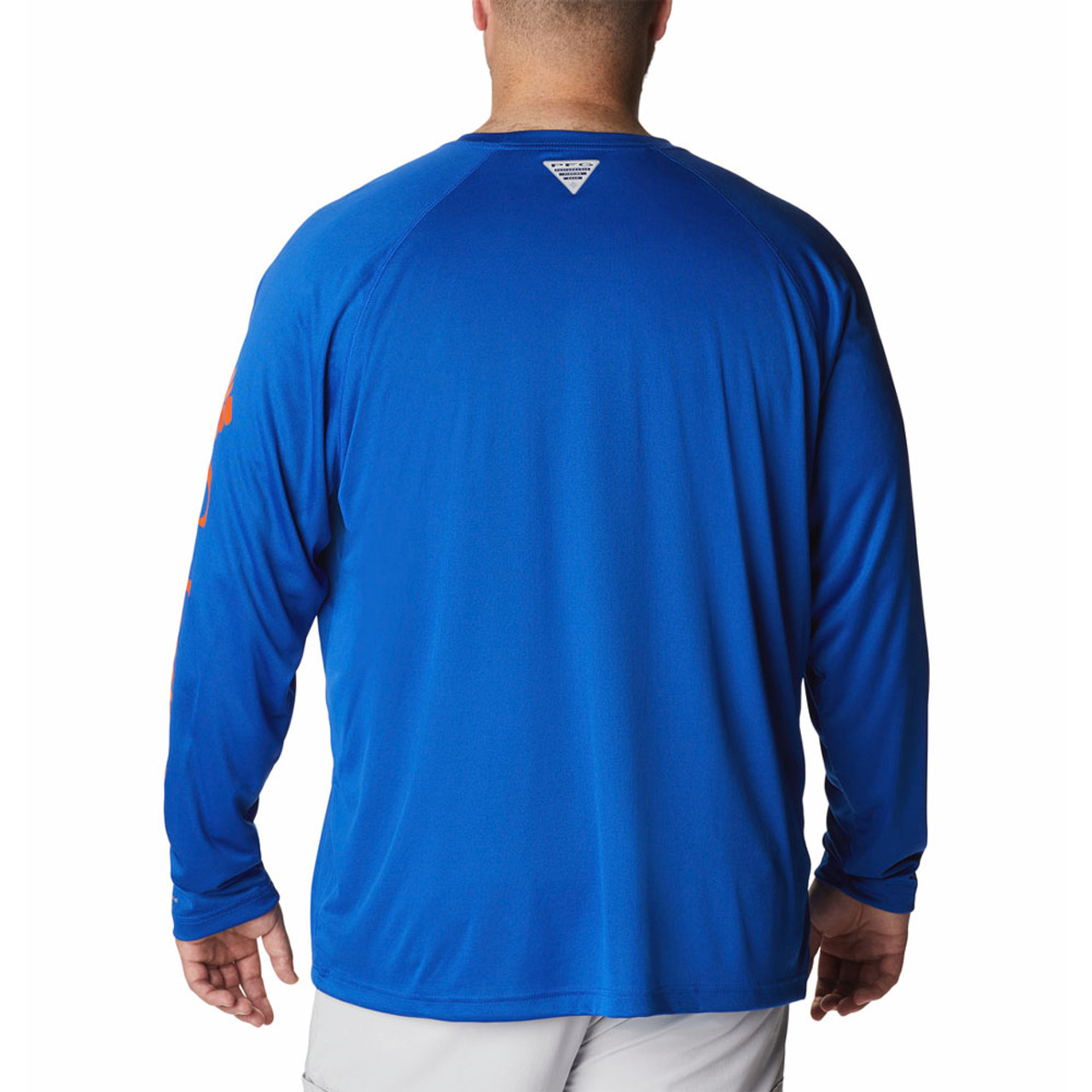 Men's Columbia Royal Florida Gators Big & Tall Terminal Tackle Long Sleeve Omni-Shade T-Shirt