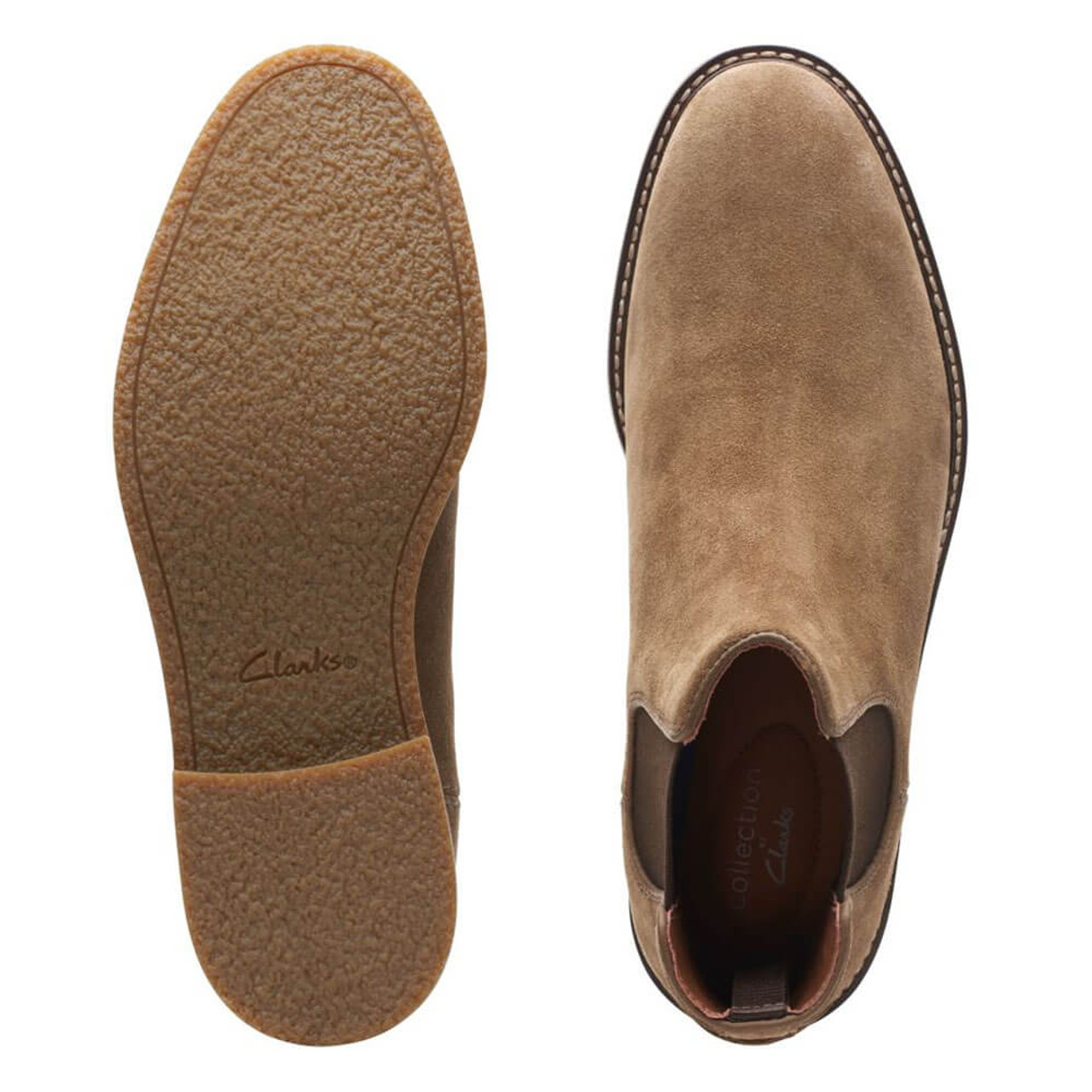 Men's Clarks Jaxen Chelsea Boot - Taupe
