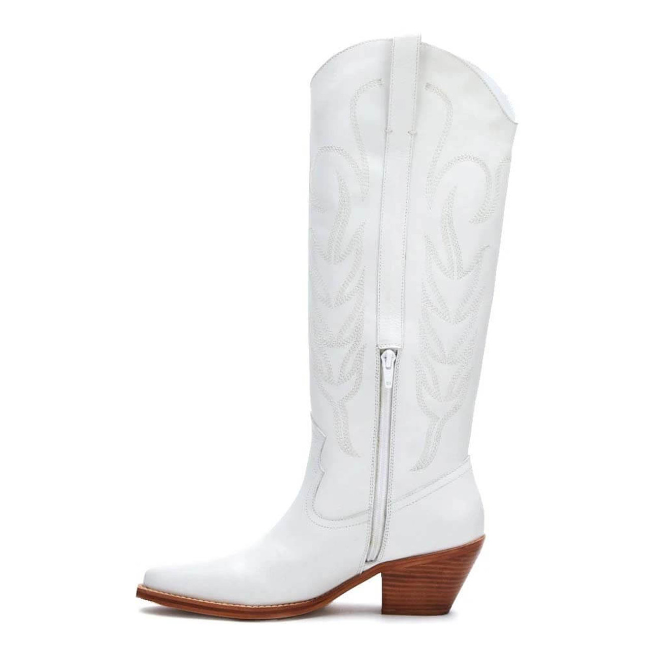 Women's Coconuts By Matisse Agency Western White Leather Boot