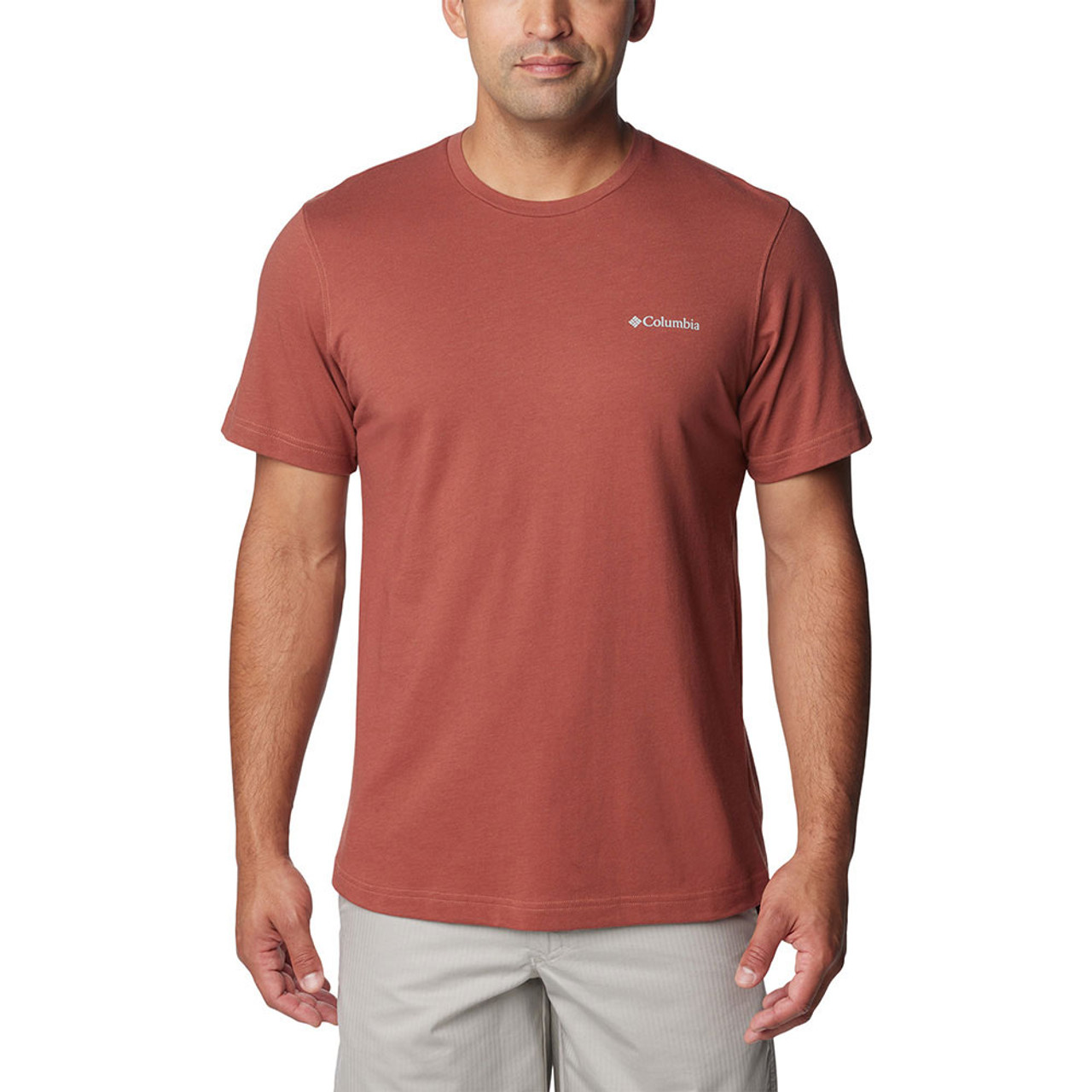 Columbia Men's Thistletown Hills Short Sleeve Shirt - M - Red