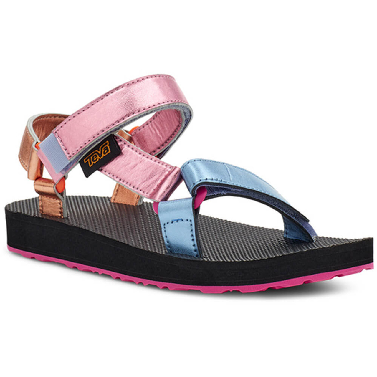 woede Afbreken Goederen Girls' Teva Original Universal Shimmer Sandal in Pink Multi