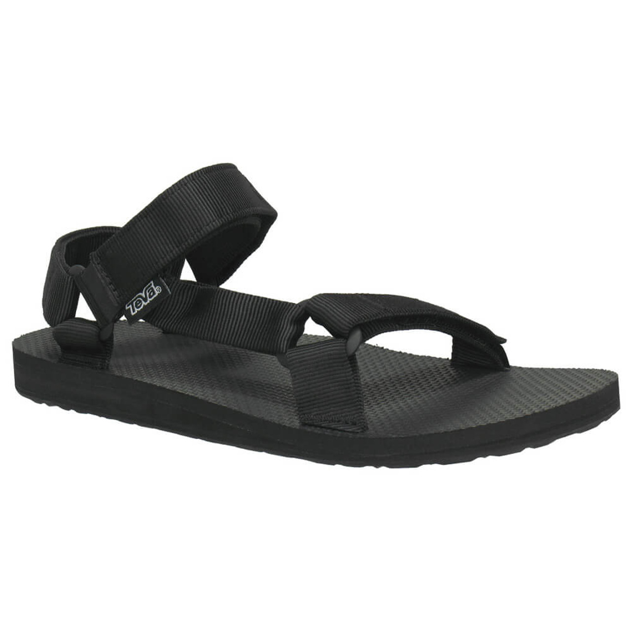 Men Black Front Open Shoe Style Sandals