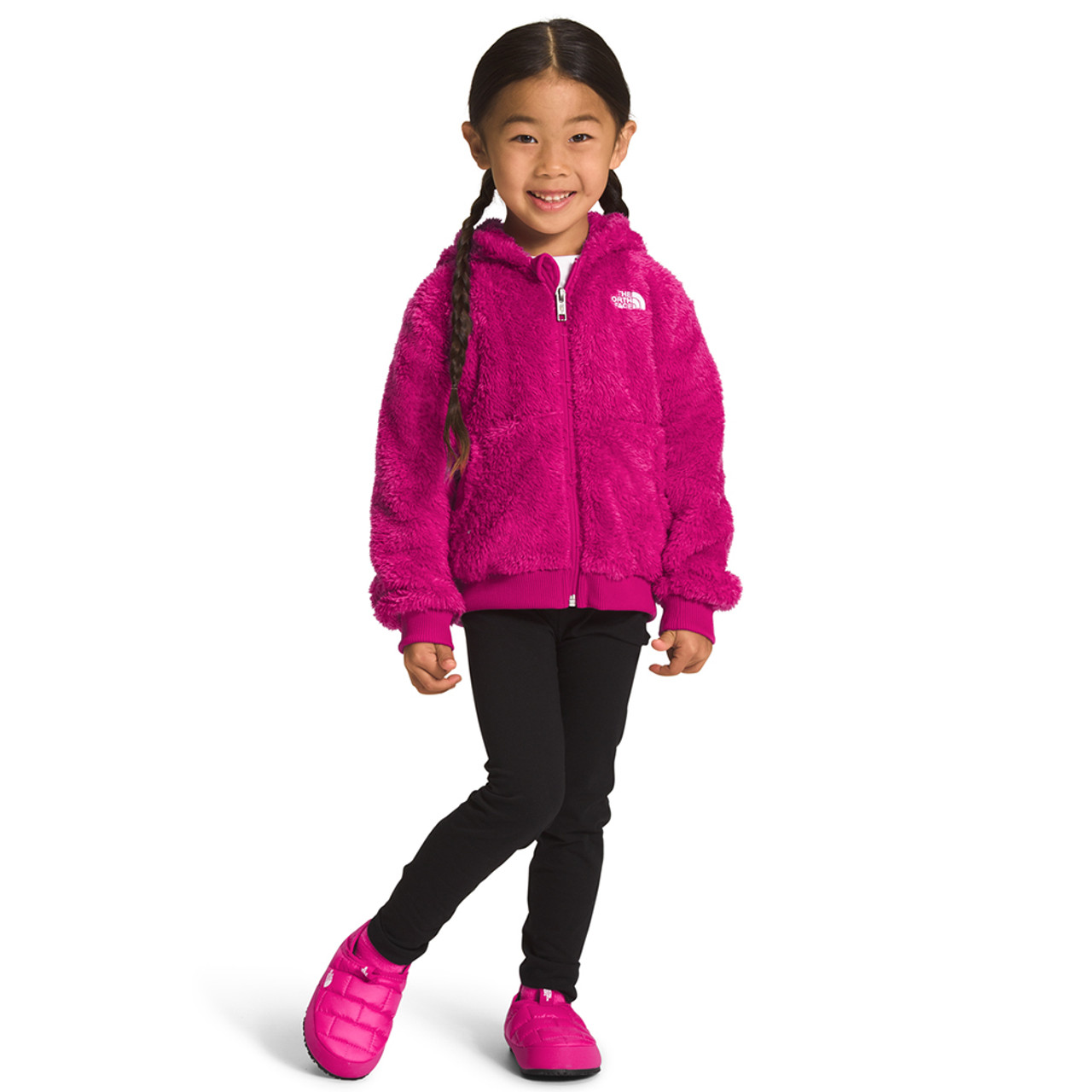 Infant/Toddler Fleece Hoodie Zip Front Jacket - Pink