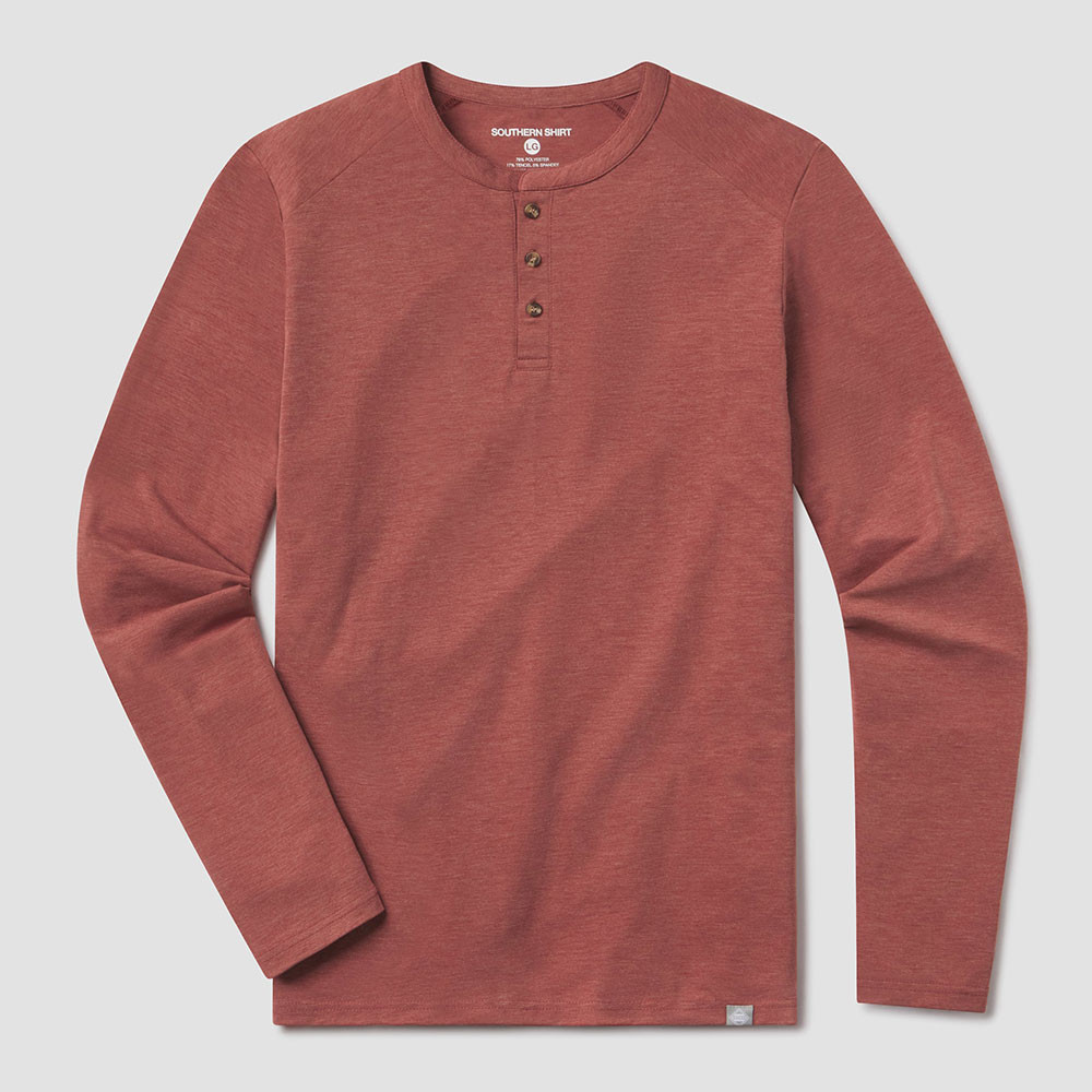 Men's Southern Shirt Co. Long Sleeve Max Comfort Henley Shirt
