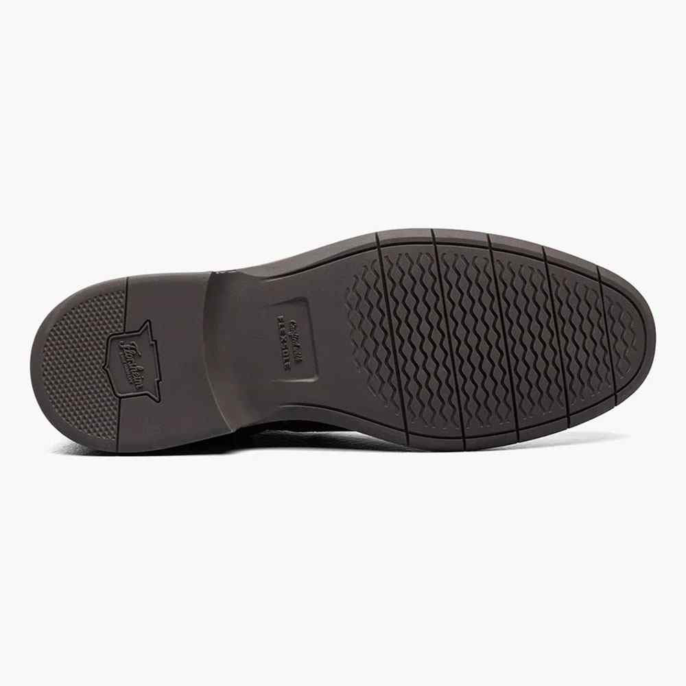 Florsheim Norwalk Marrone Ch Tinta Unita Punta Cerniera Laterale Hi