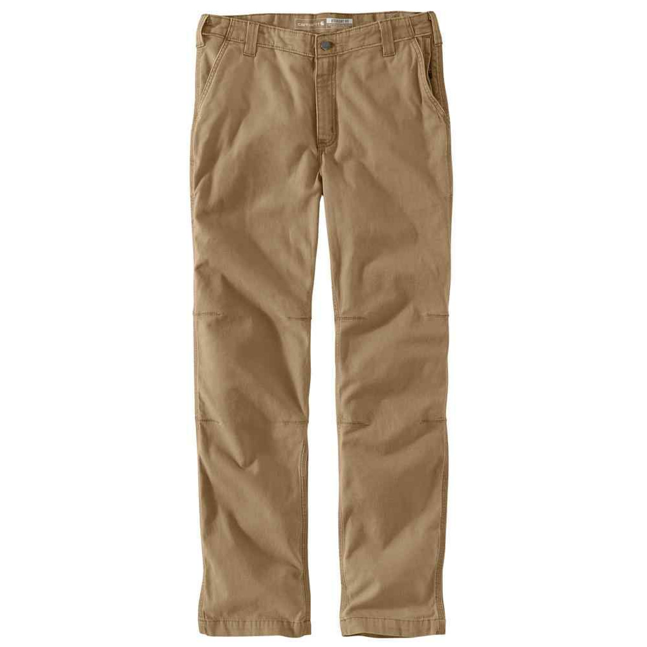 Men's Loose Fit Canvas Utility Work Pant - Dark Khaki - Ramsey Outdoor