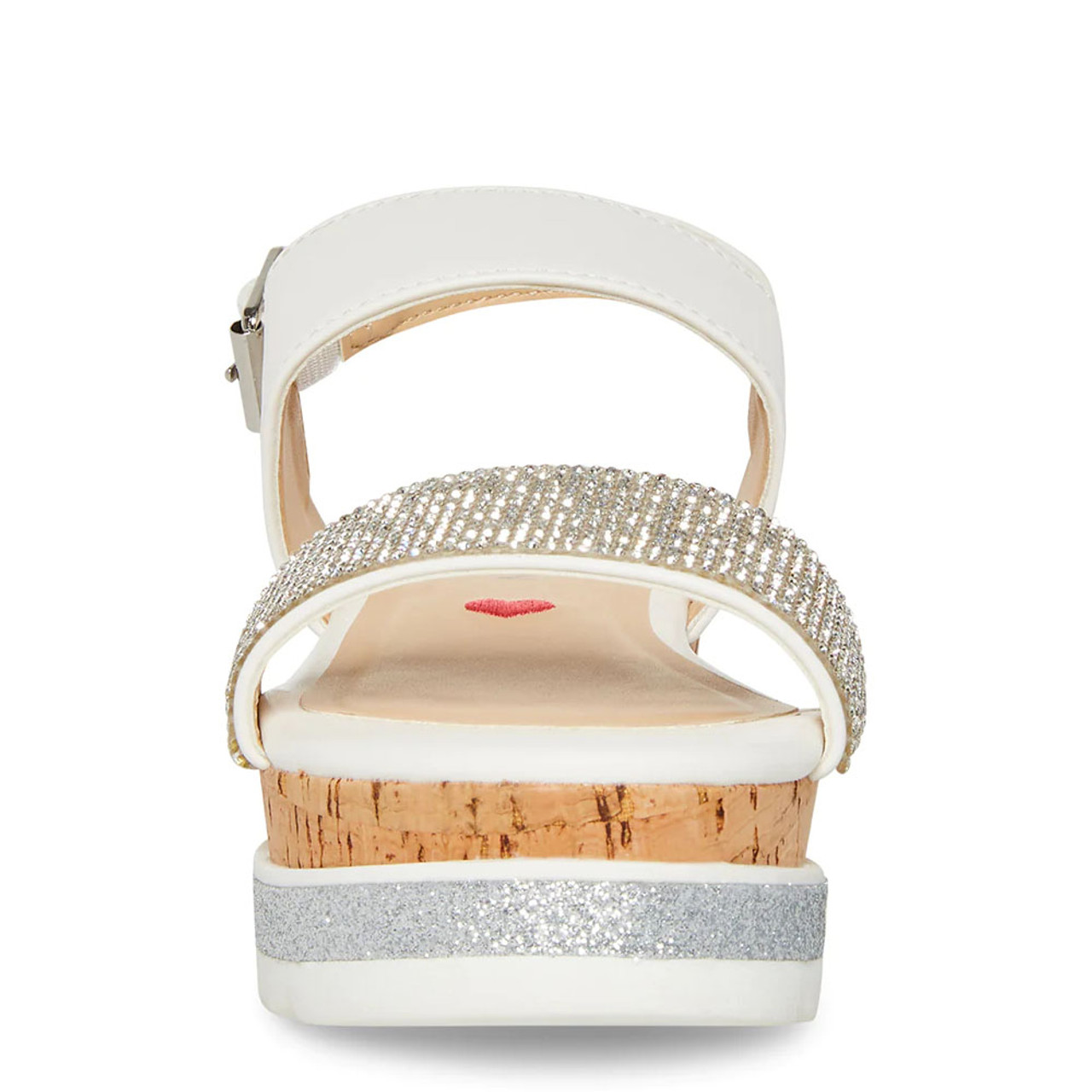 MAYHEM White Leather Flatform Slide Sandal | Women's Sandals – Steve Madden